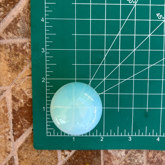 Opalite Sphere w/ Ceramic Hand Holder - Picture 4 of 5